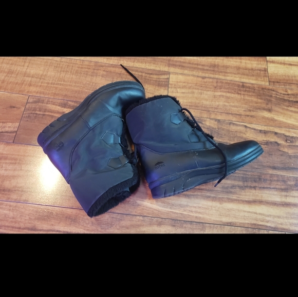 Black Totes Winter boots faux lining waterproof 8 - Picture 5 of 13